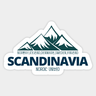 Scandinavia For Nature and Travelling Lovers - Summer Shirt Sticker